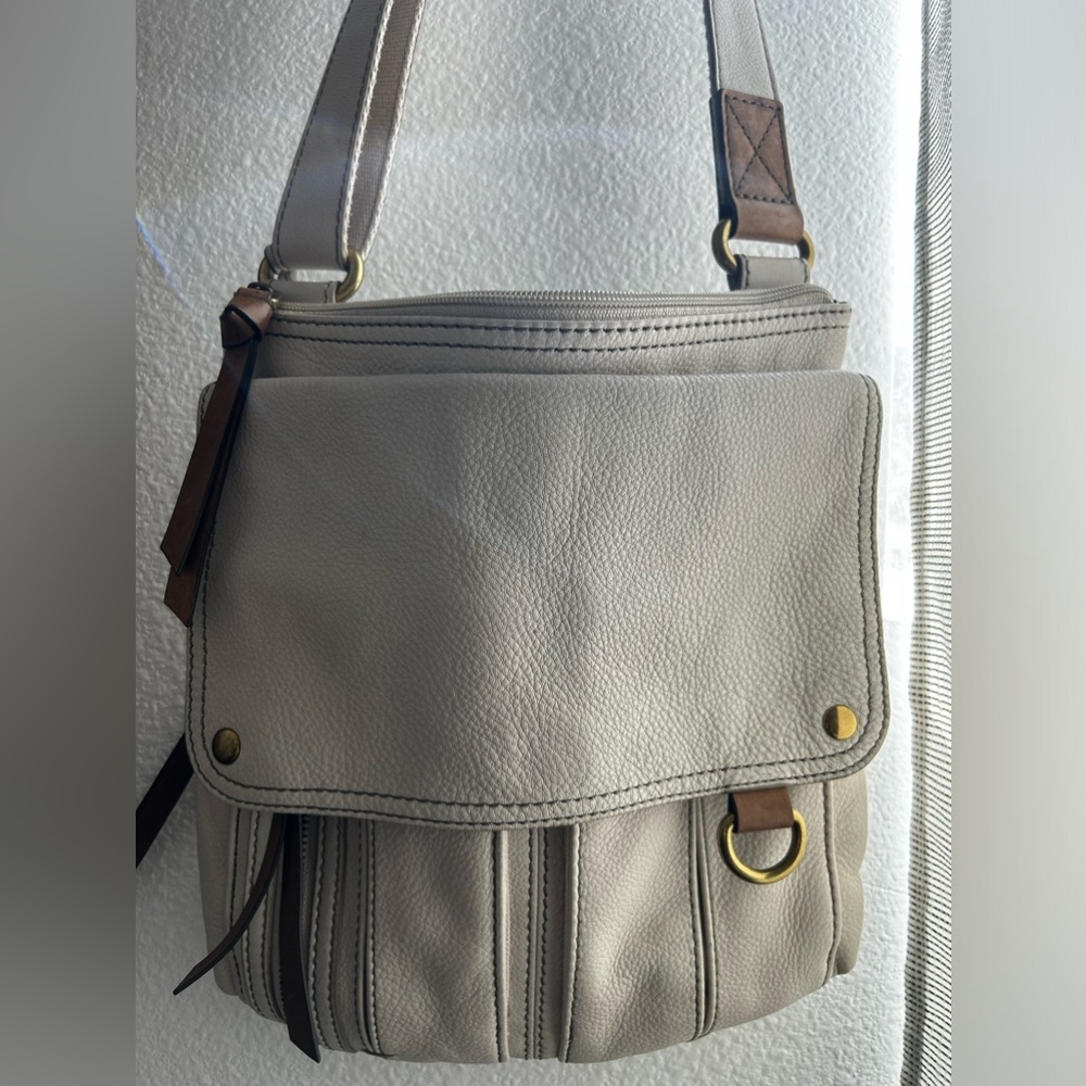 Fossil, genuine, leather Crossbody purse